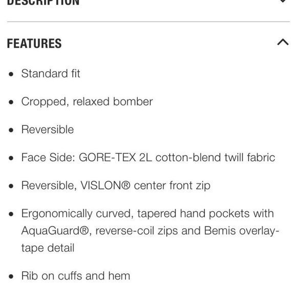 Women's Down Winter Bomber Jacket GTX - The North Face - Cryos Reverse 800-Down - Picture 6 of 8